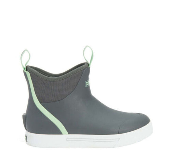 XTRATUF® Women's Wheelhouse 6" Waterproof Ankle Deck Boot Rubber Boots XTRATUF Gray 10 M