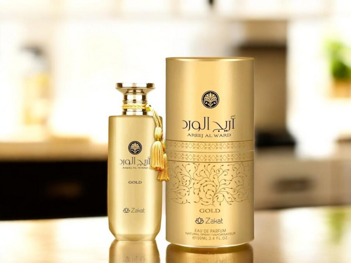Zakat Areej Al Ward Gold – Women's Eau de Parfum 3.4 oz (100ml)