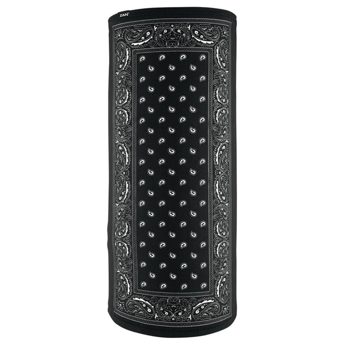 ZAN Headgear Sportflex® UPF50+ Midweight Polyester Motley Tube Gaiters & Masks Zan Headgear Black Paisley OS